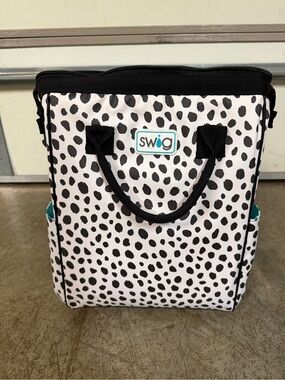 Swig Black & White Spot Insulated Travel Tote